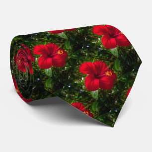 Cravate "Hibiscus Chanceux"