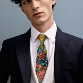 Cravate Hibiscus de l'époque victorienne et Mallow Rose Ho