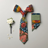 Cravate Hibiscus de l'époque victorienne et Mallow Rose Ho