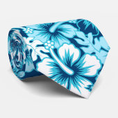 Cravate hibiscus floral surf (Roulé)