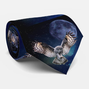 Cravate Hibou en vol