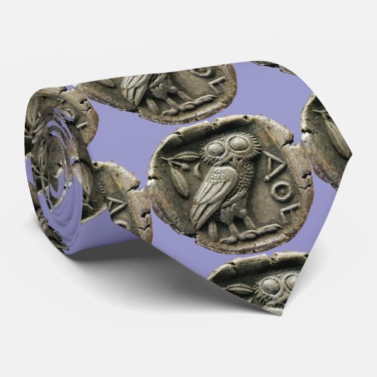 Cravate Hibou grec (Roulé)