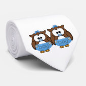 Cravate hibou jumeau de bébé (Roulé)