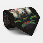 Cravate Hiboux de Halloween (Roulé)