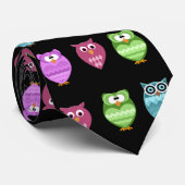 Cravate hiboux géniaux (Roulé)
