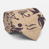 Cravate Hiéroglyphes égyptiens anciens Art sur parchemin (Roulé)