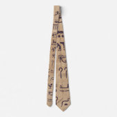 Cravate Hiéroglyphes égyptiens anciens Art sur parchemin (Dos)