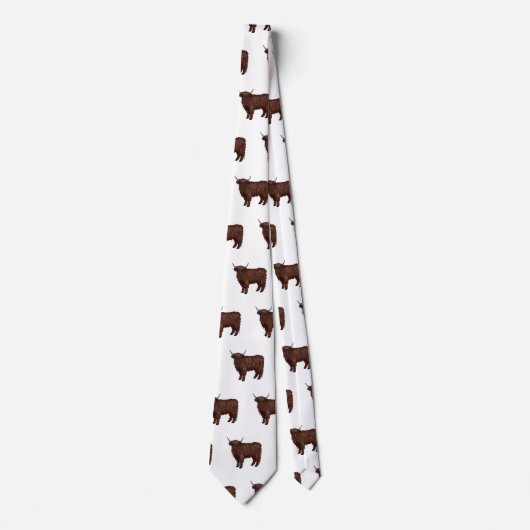 Cravate Highland cow (Devant)