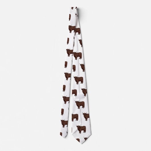 Cravate Highland cow (Dos)