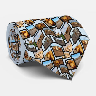 Cravate Highland Cows Photo Collage Montage,