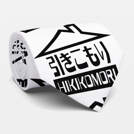 Cravate Hikikomori 引 き こ も り Japonais (Roulé)
