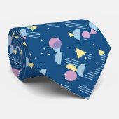 Cravate Hip Moderne Abstrait Géométrique les années 50 Mot (Roulé)