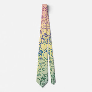 Cravate Hippie de symbole de paix