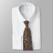 Cravate Hippie Super Psychedelic Design Thunder_Cove (Attaché)