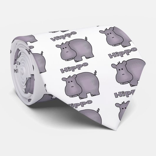 Cravate Hippo mignon (Roulé)