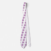 Cravate Hippo violet (Devant)