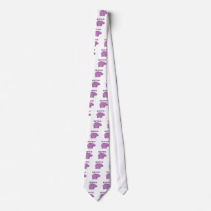 Cravate Hippo violet