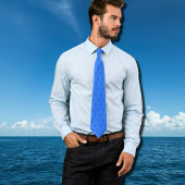 Cravate hippocampe graphique micro-motif à deux tons