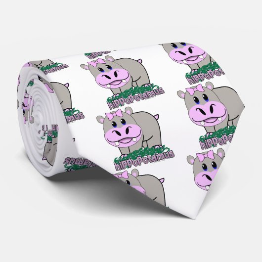 Cravate Hippopotame (Roulé)