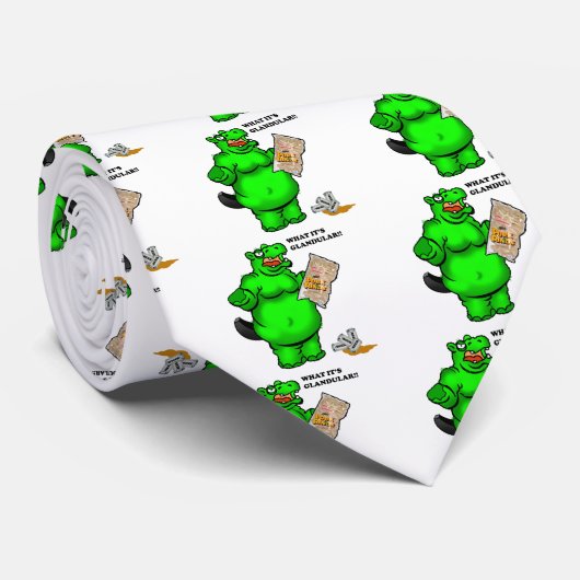 Cravate hippopotame affamé (Roulé)