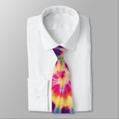Cravate Hippy Peace Retro 60s Tie Dye (Attaché)
