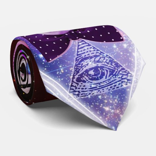 Cravate Hipster galaxy cat (Roulé)