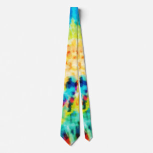 Cravate *~* Hipster Rainbow Psychodelic Retro Tie Dye Crav