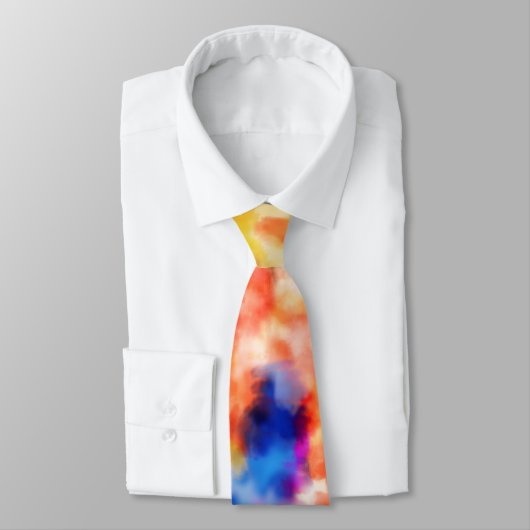 Cravate *~* Hipster Rainbow Retro Psychodelic Tie Dye crav (Attaché)