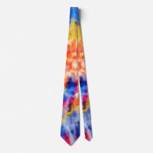 Cravate *~* Hipster Rainbow Retro Psychodelic Tie Dye crav