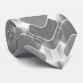 Cravate Hipster Rétro, Gris (Roulé)