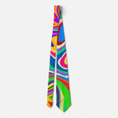 Cravate Hipster Super Retro Rainbow Surface Motif (Dos)