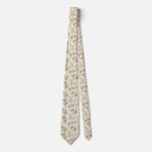 Cravate Hisbiscus Tropical Palm Tree Motif (Devant)