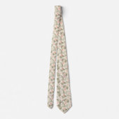 Cravate Hisbiscus Tropical Palm Tree Motif (Dos)