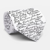Cravate Histoire des USA de signatures de déclaration (Roulé)