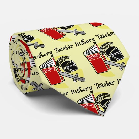 Cravate Histoire Enseignant Livre d'épée Knight (Roulé)