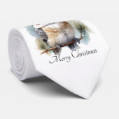 Cravate Hiver Kookaburra voeux, personnalisé (Roulé)