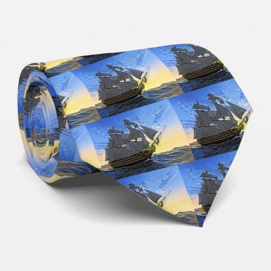 Cravate HMS Victory à l'aube (Roulé)