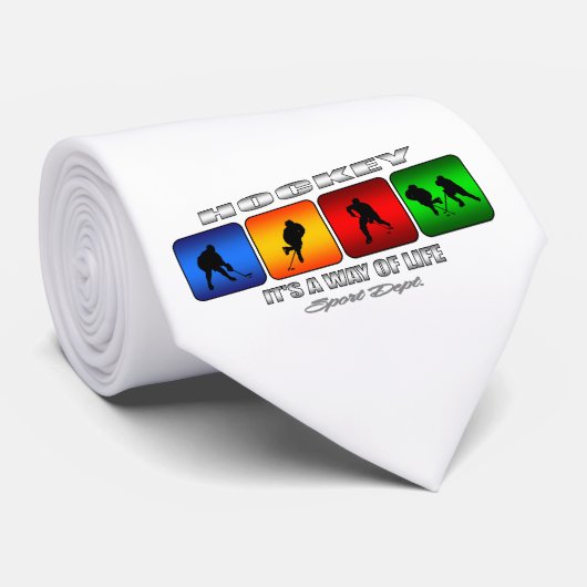 Cravate Hockey cool C'Est Un Moyen De Vie (Roulé)