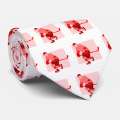 Cravate Hockey de rouge de logo (Roulé)