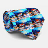 Cravate Hockey d'étang avec les maisons 9X12 (Roulé)