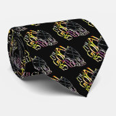Cravate Hockey Goalie Quote Typography Neck Tie (Roulé)