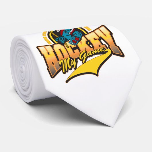 Cravate Hockey mon jeu (Roulé)