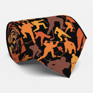 Cravate Hockey Player Pattern Neck Tie