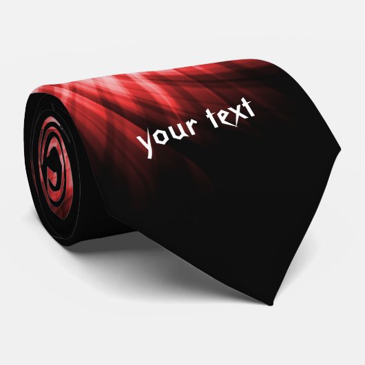 Cravate Hockey rouge (Roulé)