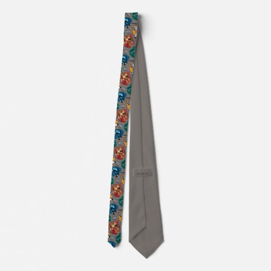 Cravate HOGWARTS™ Maisons Motif Crosshatchatchatchatchatch (Dos)