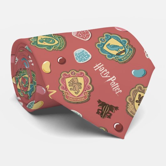 Cravate HOGWARTS™ Maisons Motif de biscuits de vacances (Roulé)