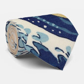 Cravate Hokusai : La grande vague de Kanagawa (Roulé)