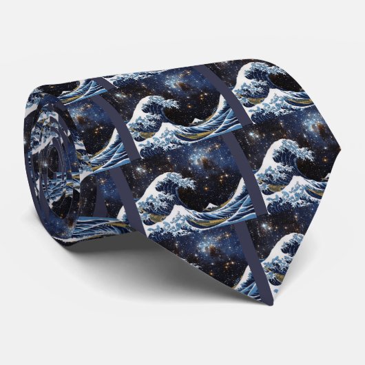 Cravate Hokusai & LH95 (Roulé)