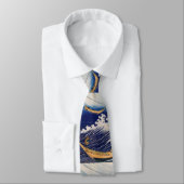 Cravate Hokusai Ocean Waves Bateaux de pêche (Attaché)