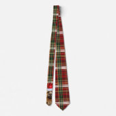 Cravate Holiday Cairn Terrier Dog et Plaid Christmas (Dos)